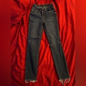 Judy Blue Button Fly Dark Wash High Rise Jeans